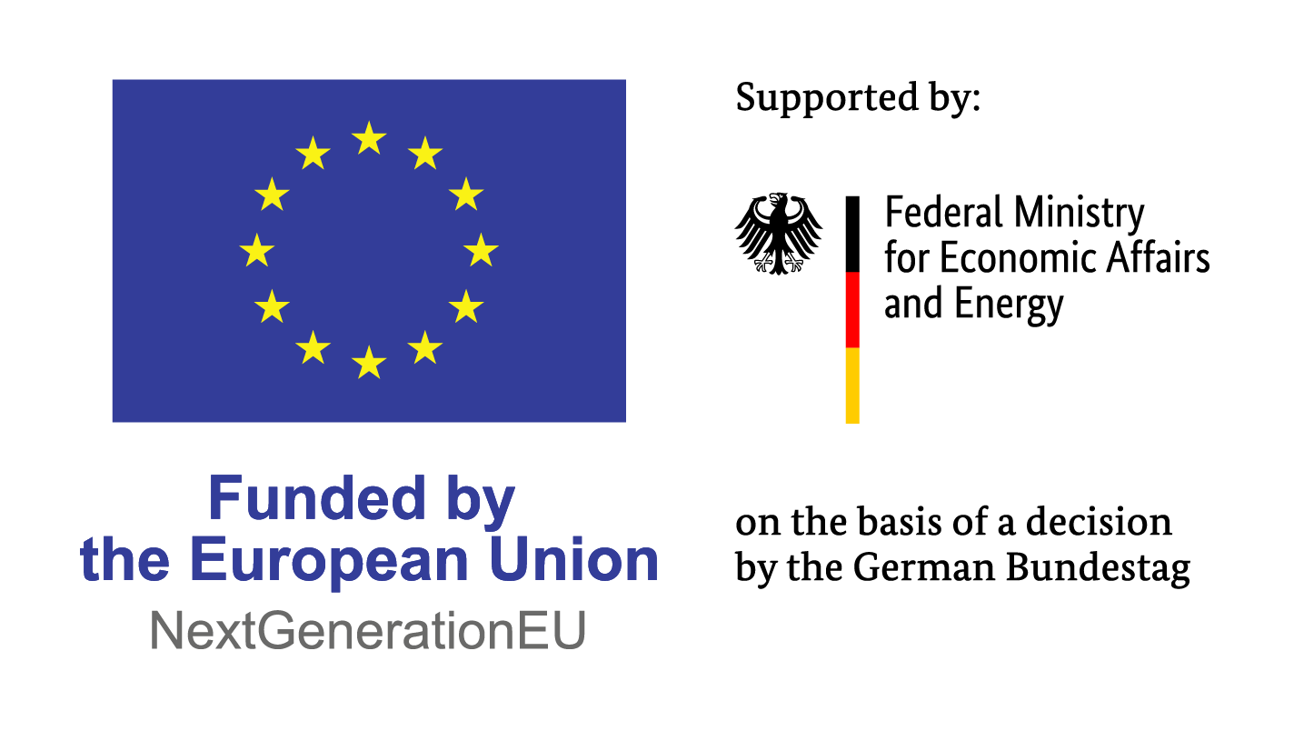 EU and German government funding logos
